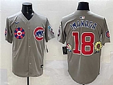 Men's Chicago Cubs #18 Shota Imanaga Gray 2025 Tokyo Series Limited Stitched Jersey,baseball caps,new era cap wholesale,wholesale hats